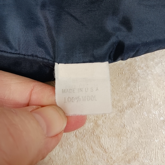 Vintage DONCASTER Crop Blazer Size 4 Dark Blue - Picture 7 of 7